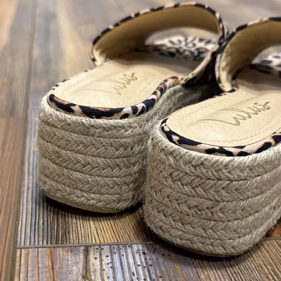 LULU’S Leopard Print Espadrille Platform Sandals Size 8 - Picture 6 of 13